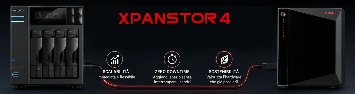 ASUSTOR Rivoluziona la Scalabilità dello Storage con Xpanstor