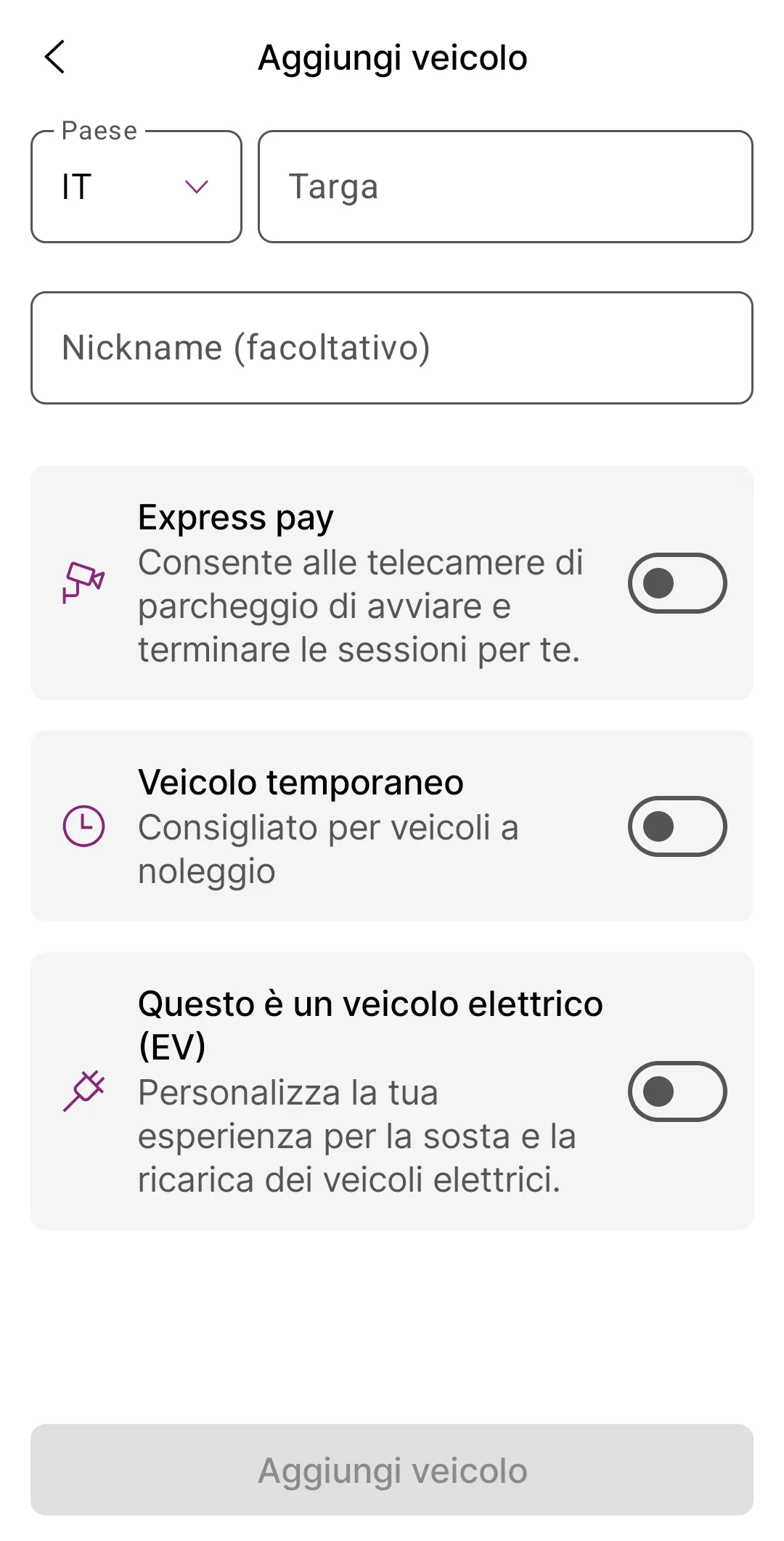 EasyPark introduce la funzione 'Veicolo temporaneo': gestione semplificata per auto a noleggio