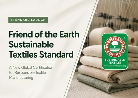 Recensione Lancio del Friend of the Earth Sustainable Textiles Standard