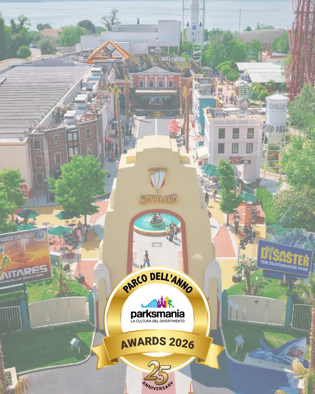 Movieland Park eletto Parco dell'Anno ai Parksmania Awards 2026