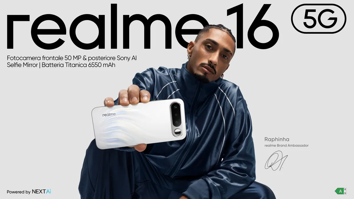 realme 16 5G: il nuovo AI Portrait Master per giovani creativi