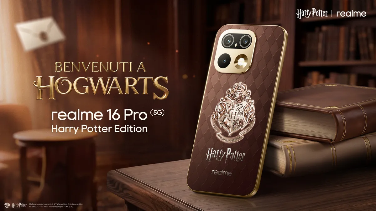 realme 16 Pro Harry Potter Edition: svelato il design magico