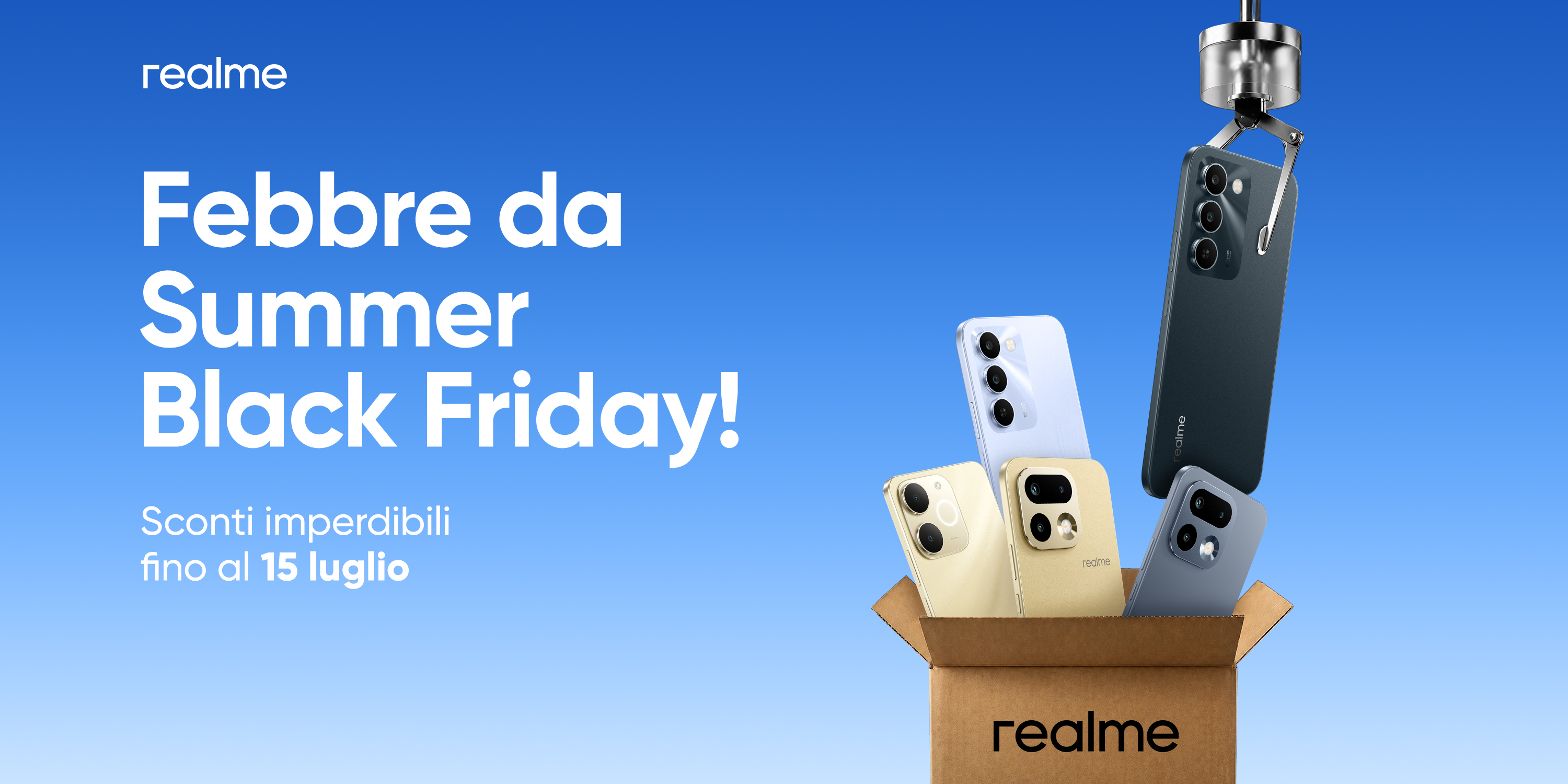 realme presenta il Black Friday d'Estate con incredibili offerte