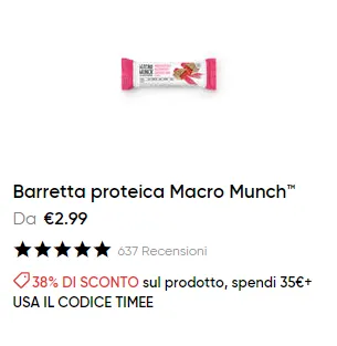 Recensione Bulk Powders Macro Munch: la barretta proteica dal sapore sorprendente