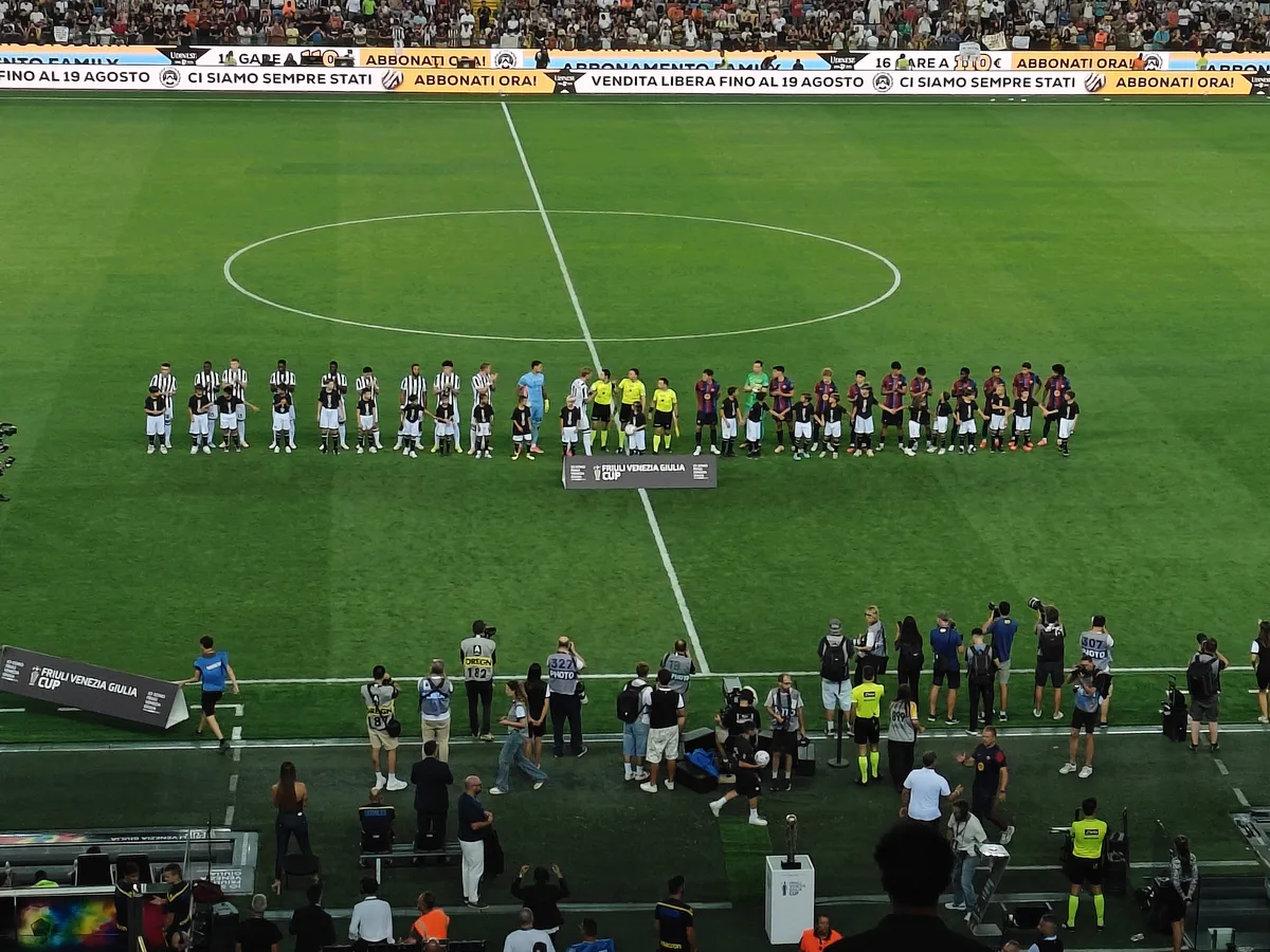 FVG Cup a Udine: Udinese batte Barça e Forest, notte europea