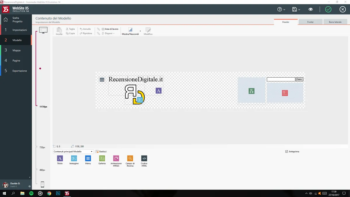 Recensione Recensione WebSite X5 Evolution 14: creare siti web facili