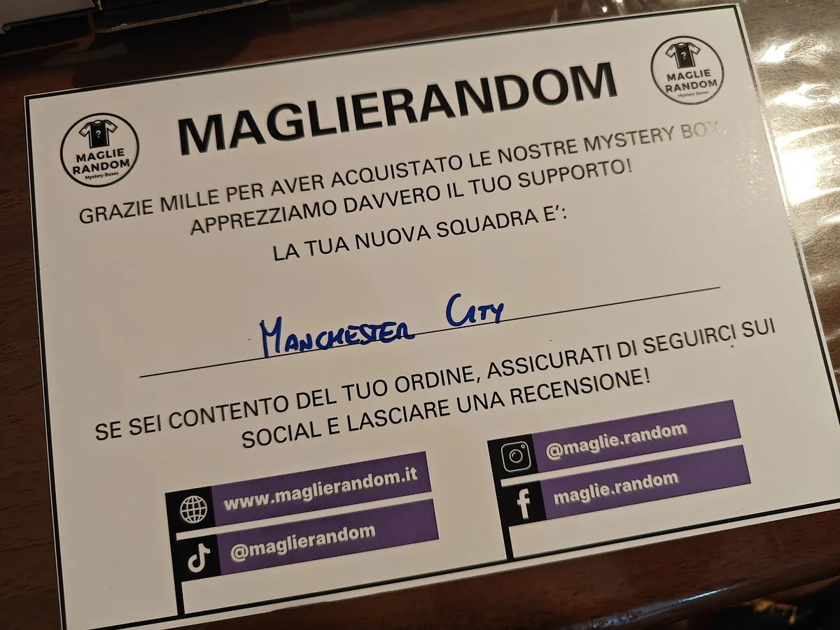 Recensione MaglieRandom: mystery box calcio con maglie ufficiali