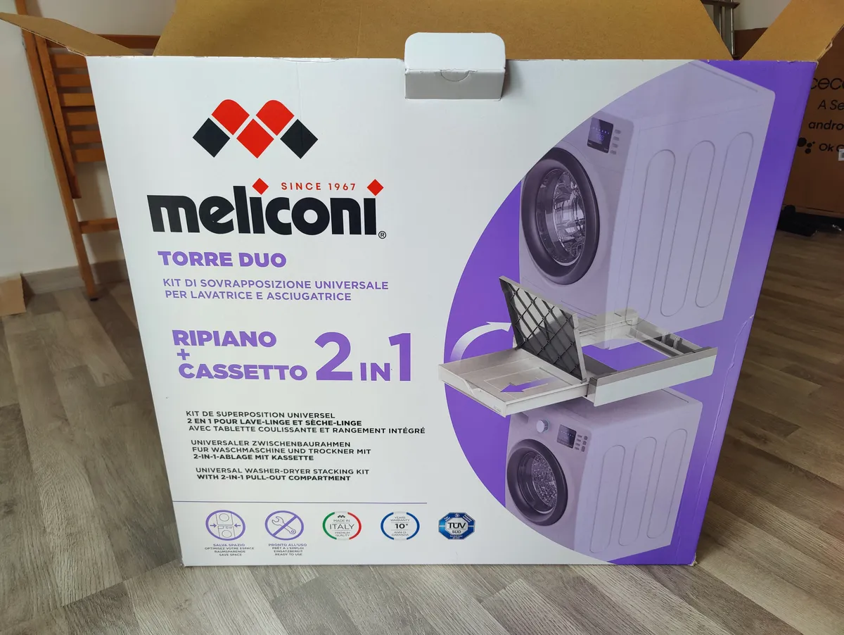 Meliconi Torre Duo: il kit sovrapposto per lavatrice e asciugatrice
