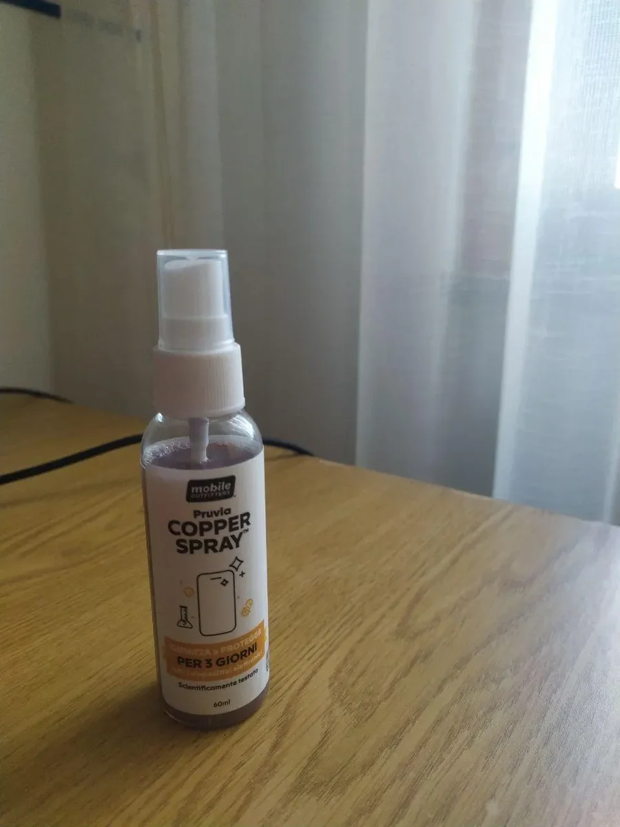 Recensione Pruvia Copper Spray: igienizzante per smartphone