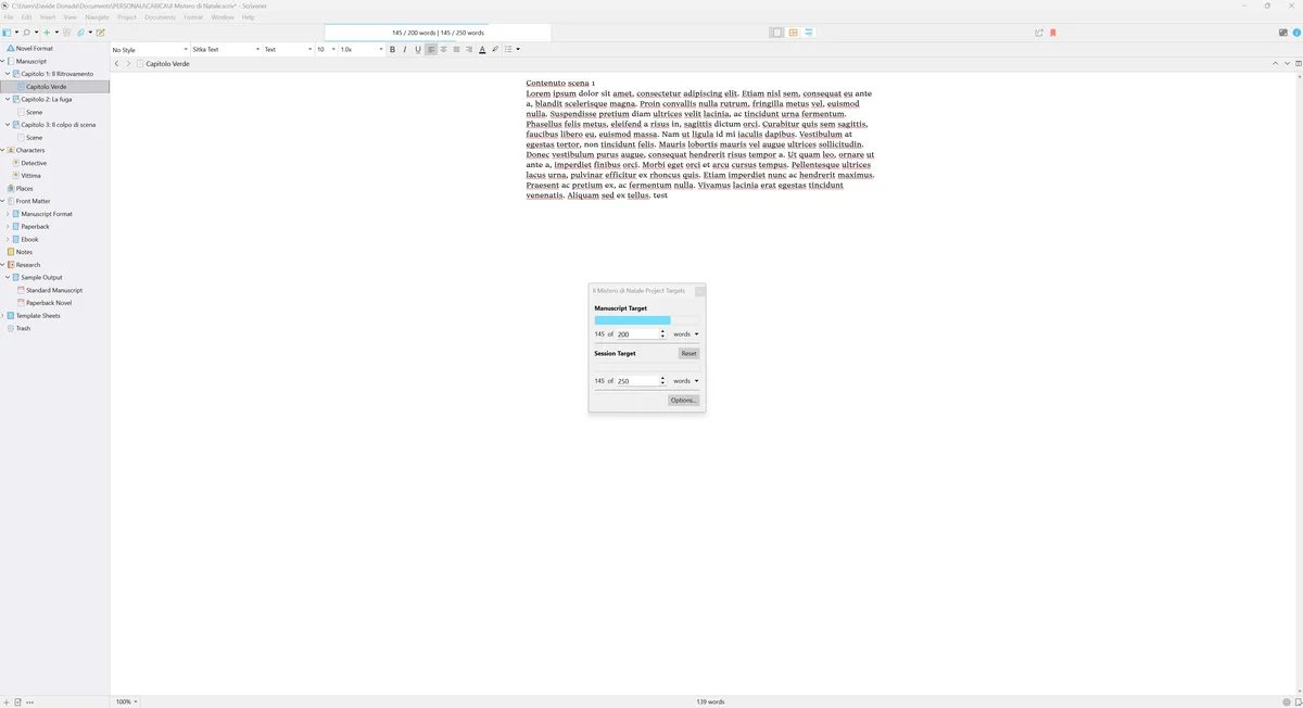 Recensione Recensione Scrivener: la suite definitiva per romanzi e tesi