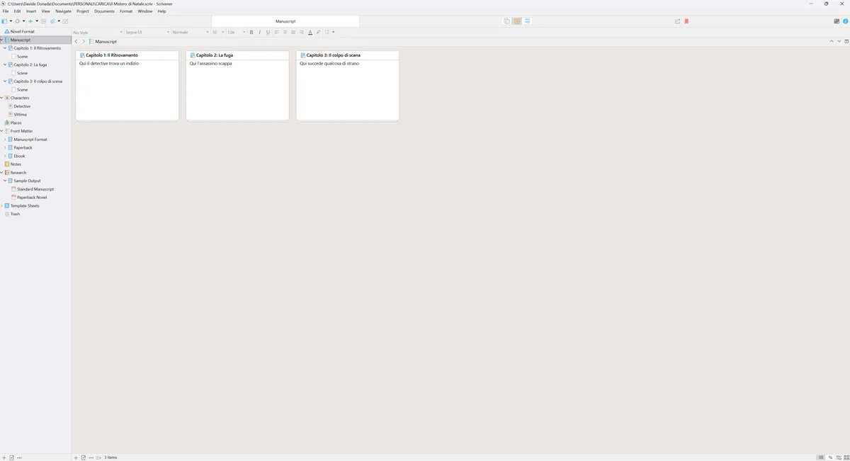 Recensione Recensione Scrivener: la suite definitiva per romanzi e tesi