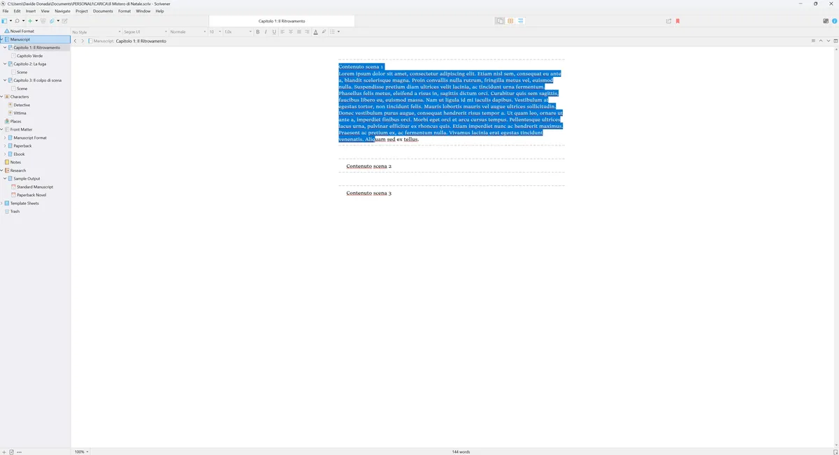 Recensione Recensione Scrivener: la suite definitiva per romanzi e tesi