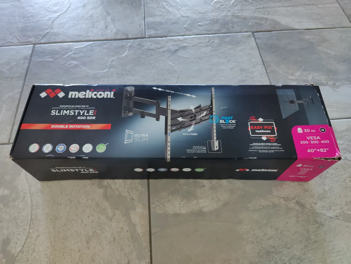 Meliconi Slimstyle Plus 400 SDR, il supporto TV che promette robustezza e discrezione