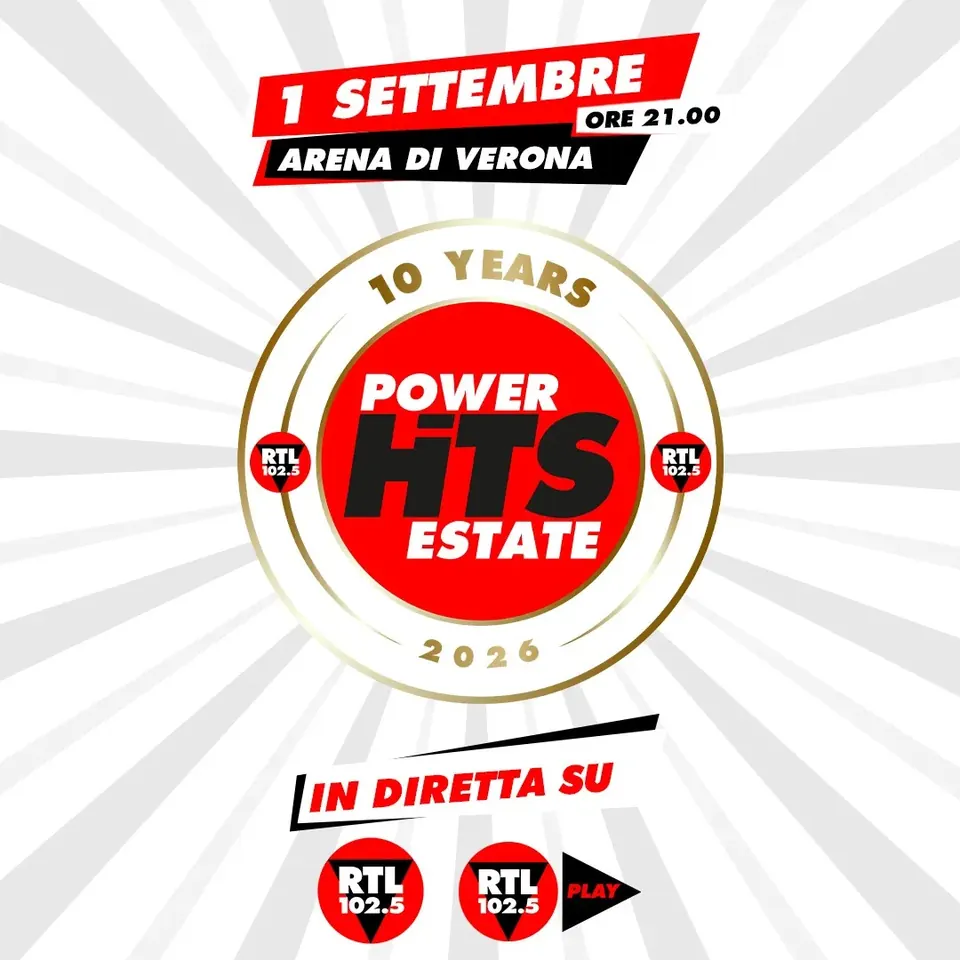 Recensione RTL 102.5 Power Hits Estate 2026: cast e diretta dall’Arena
