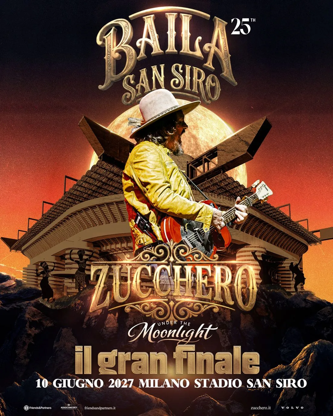 Zucchero celebra 25 anni di 'Baila' con un grande evento al San Siro