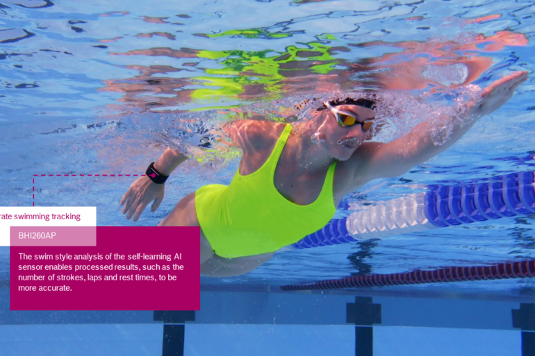 Il sensore riconosce quattro diversi stili di nuoto