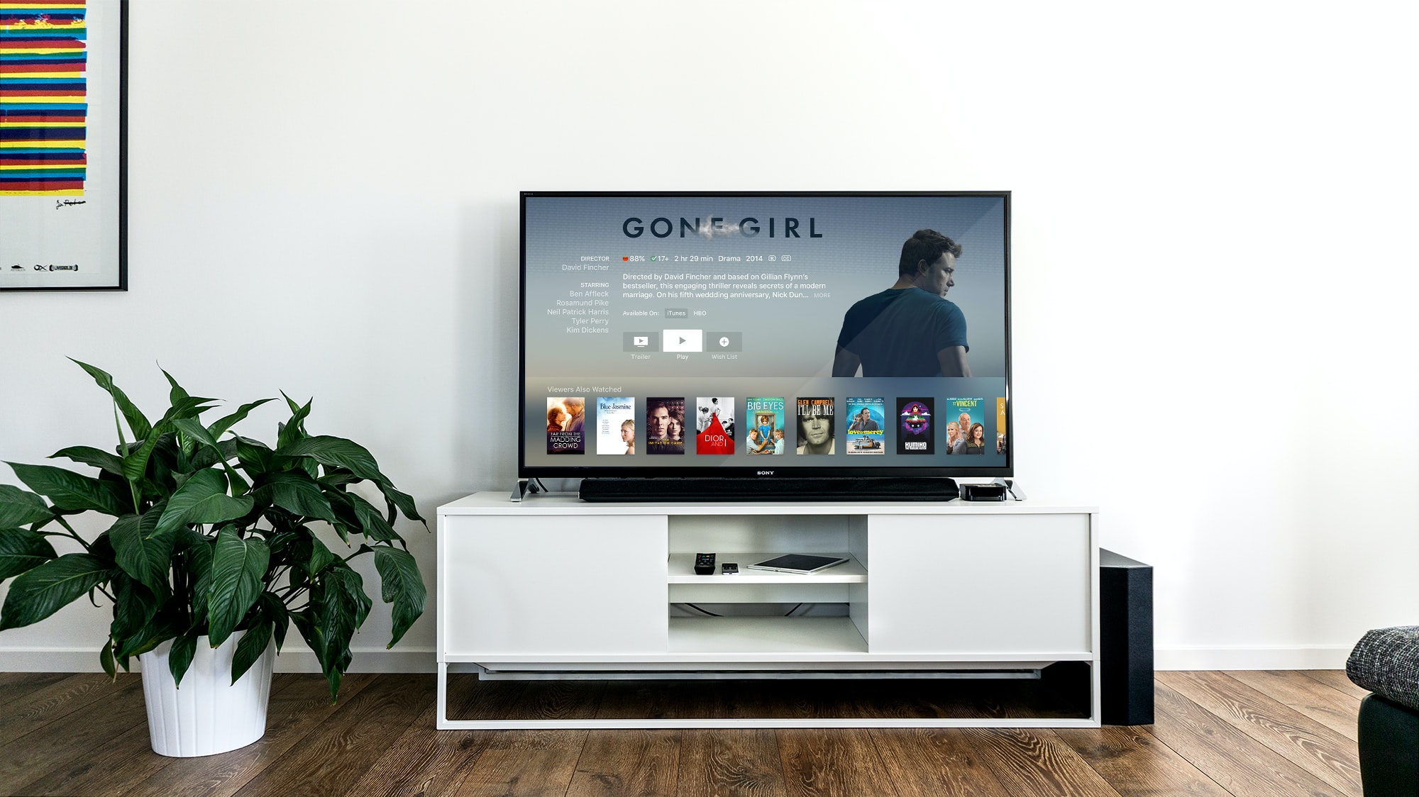 Una smart TV dentro una tradizionale configurazione domestica