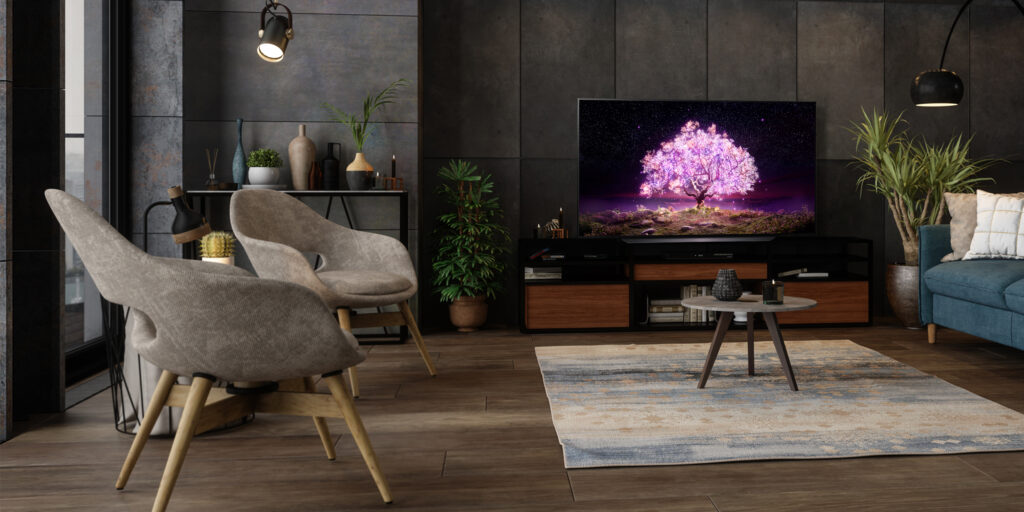 Foto ambientale LG OLED TV 2021