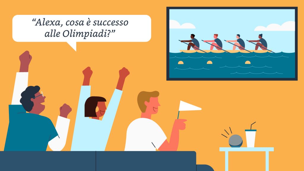 Un esempio di domanda per Alexa alle Giochi Olimpici Tokyo 2020 