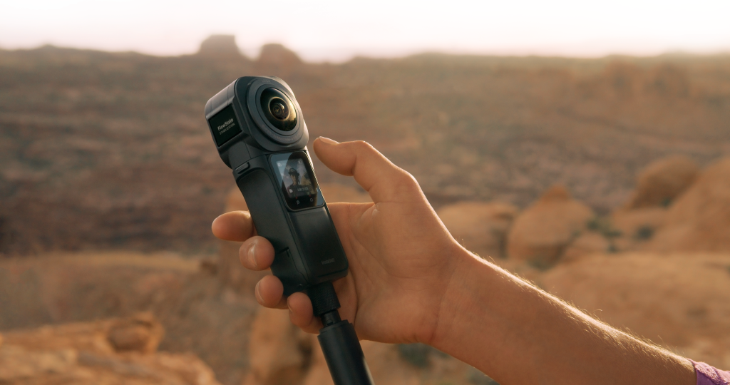 Insta 360 ONE RS 1-Inch 360 Edition durante le riprese